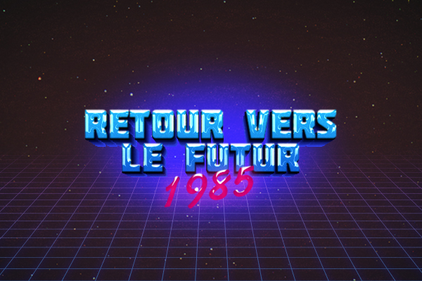 Logo retour vers le futur stylisé pour aller avec le style de générique que j'ai réaliser